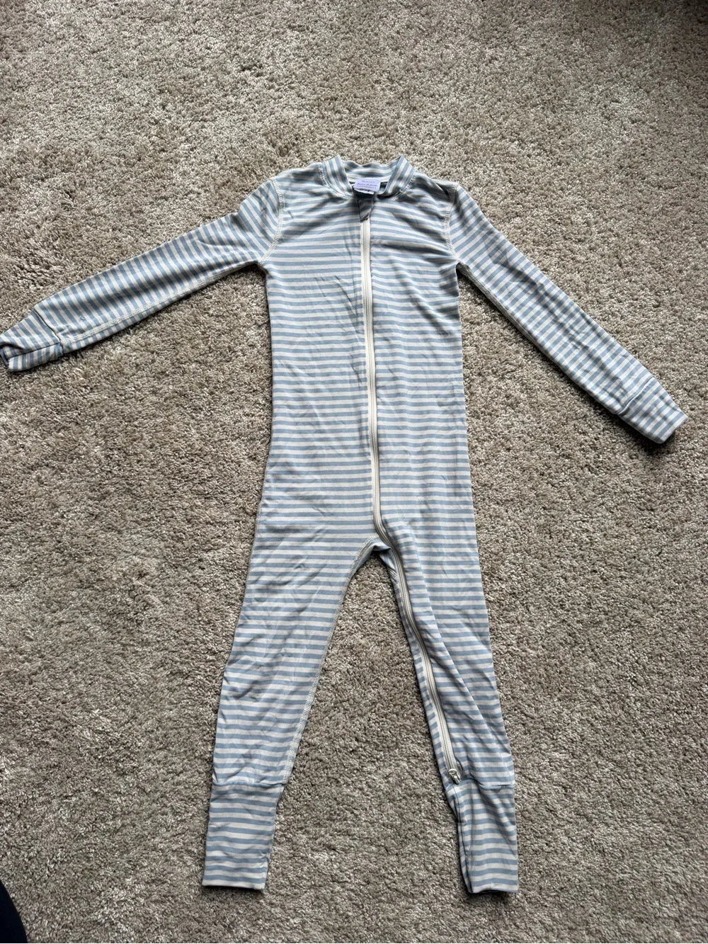 Hanna Andersson Hannahsoft Stretch Tencel Sleeper Set Of 2 Striped 3T Unisex